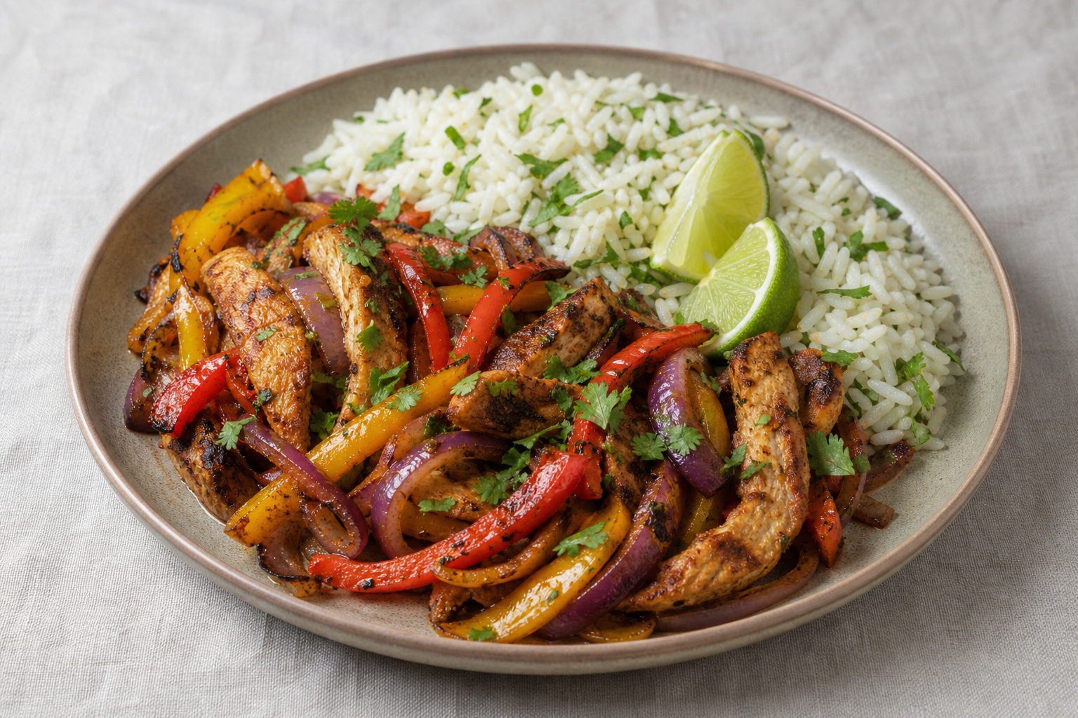 Chicken fajitas