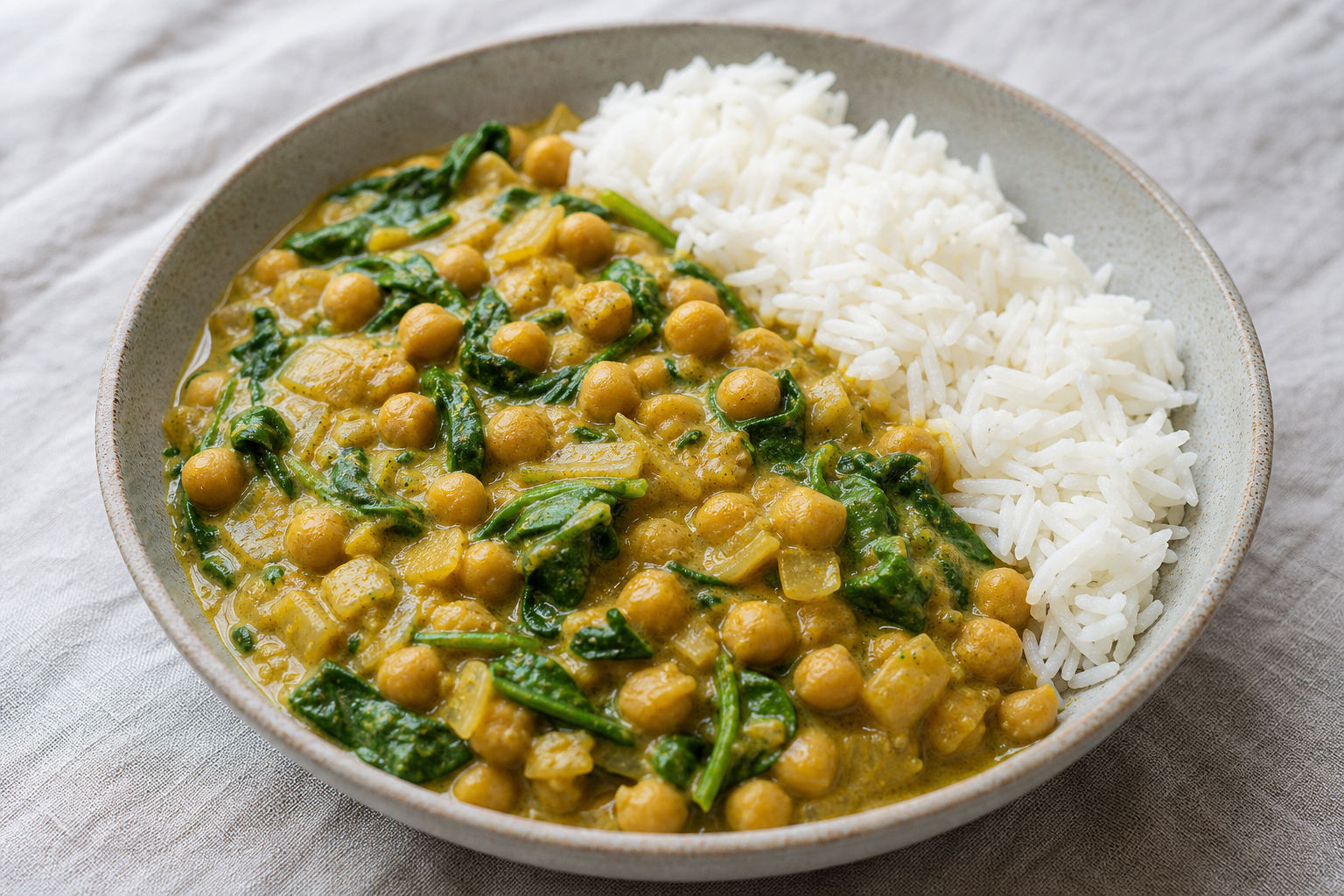 Coconut chickpea curry